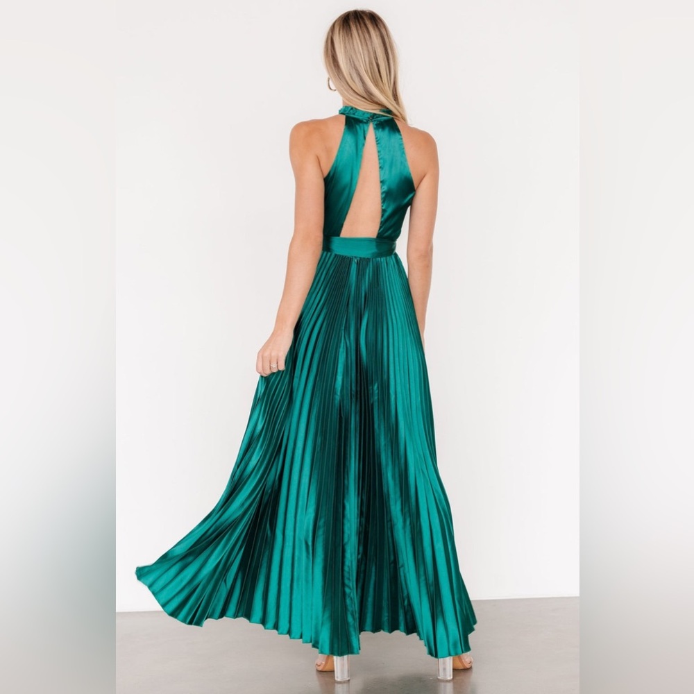 NWT KLD Signature Chic Teal Sleeveless Maxi Dress - Picture 3 of 12